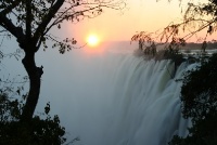 Sunset Over Victoria Falls - Photo by:Adam Annfield - Wikicommons